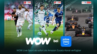 Sky Deutschland: WOW Live-Sport ab sofort als Prime Video Zusatz-Kanal verfügbar