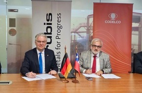 Aurubis AG: Pressemitteilung / Aurubis und Codelco treiben Innovationen für Nachhaltigkeit in der Kupferindustrie voran: Neue Zusammenarbeit für mehr Metalle aus verantwortungsvoller Produktion