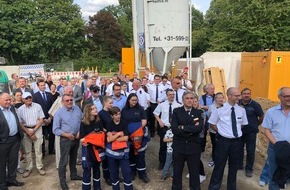 Feuerwehr Erkrath: FW-Erkrath: Feuerwehr feiert Richtfest für das neue Feuerwehrgerätehaus des Löschzuges Alt-Erkrath