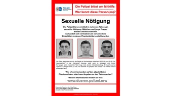 Polizei Düren: POL-DN: Sexuelle Nötigung - Fahndung mit Phantombildern