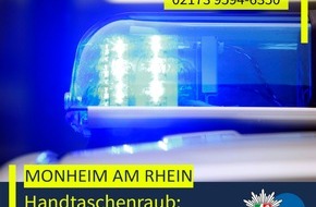 Polizei Mettmann: POL-ME: Handtasche entwendet: Polizei ermittelt - 2605093