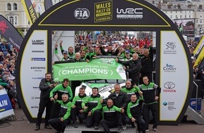 Skoda Auto Deutschland GmbH: Rallye Großbritannien: Spiel, Satz und WRC 2 Pro-Titel* für SKODA Werksfahrer Kalle Rovanperä und Jonne Halttunen (FOTO)