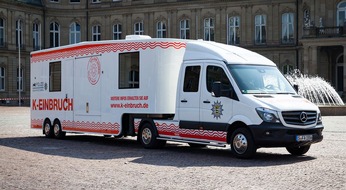 Polizeipräsidium Ludwigsburg: POL-LB: Böblingen: Informationen für ein sicheres Zuhause - Info-Truck der Polizei beim Bauernmarkt