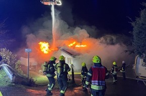 Freiwillige Feuerwehr Hansestadt Wipperfürth: FW Wipperfürth: Einsatz | Gebäudebrand [F3]