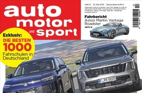 Motor Presse Stuttgart, AUTO MOTOR UND SPORT: 1000 Betriebe erfüllen die strengen Qualitätsanforderungen / TOP Fahrschule 2025: auto motor und sport ermittelt die besten Institute in Deutschland