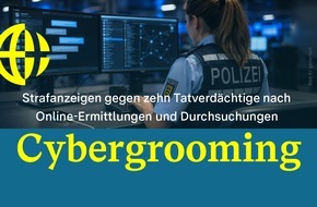 Landeskriminalamt Baden-W&uuml;rttemberg: LKA-BW: LKA Baden-W&uuml;rttemberg auf Streife im Netz - Durchsuchungen und Strafanzeigen gegen zehn M&auml;nner wegen Cybergrooming