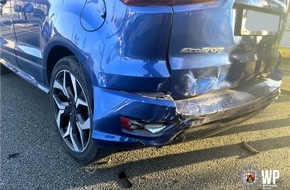 Polizeidirektion Kaiserslautern: POL-PDKL: Unfall durch mangelnden Abstand