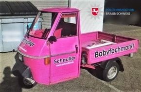 Polizei Braunschweig: POL-BS: Wer hat die pinke Piaggio Ape gesehen?