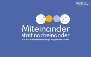 Mhoch4 GmbH & Co. KG: Pressemitteilung | Stiftung “In guter Gesellschaft” veröffentlicht E-Paper “Miteinander statt nacheinander: Unternehmensnachfolge neu denken"