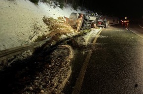 Autobahnpolizeiinspektion: API-TH: Schnee oder Milch?