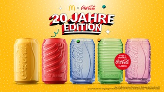 McDonald's Deutschland: 20 Jahre Kultdesign: Die neuen Coca-Cola® Gläser sind da - exklusiv bei McDonald's Deutschland