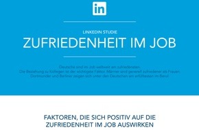 LinkedIn Corporation: Deutsche Berufstätige sind im Job weltweit am zufriedensten