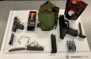 Bundespolizeidirektion Sankt Augustin: BPOL NRW: Soldat, der keiner ist: Bundespolizei stellt Tatverd&auml;chtigen und findet Waffen und Messer