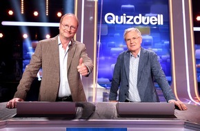 ARD Das Erste: Das Erste: Wetterexperten gegen den "Quizduell-Olymp": Sven Plöger und Gunther Tiersch bei Jörg Pilawas "Quizduell-Olymp" am Freitag, 14. Mai 2021, 18:50 Uhr im Ersten