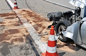 Feuerwehr München: FW-M: Auffahrunfall auf der Autobahn (Freiham Süd)