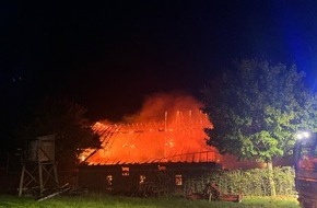 Polizei Coesfeld: POL-COE: Ascheberg, Forsthövel-Merschstraße/ Brand einer Scheune