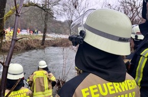 Freiwillige Feuerwehr der Stadt Lohmar: FW-Lohmar: Wasserrettung an der Sülz am 11.01.2025