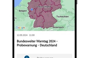 Landespolizeidirektion Thüringen: LPD-EF: Bundesweiter Warntag am 12. September 2024 um 11:00 Uhr