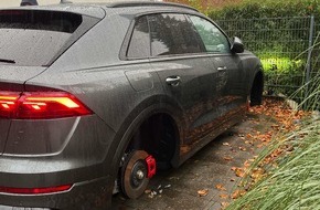Polizei Rheinisch-Bergischer Kreis: POL-RBK: Rösrath - Vier Räder eines Audi gestohlen