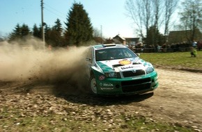 Skoda Auto Deutschland GmbH: Skoda bietet honorarfreies Bildmaterial zum Thema Rallyesport und Sportsponsoring