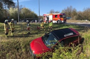 Brand- und Katastrophenschutz der Stadt Speyer: FW Speyer: Verkehrsunfall / Eine Person verletzt