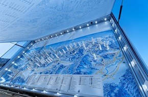 feratel media technologies AG: Weltweit erste Panoramatafeln mit magnetisch verschiebbaren LEDs in Snow Space Salzburg