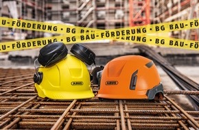 ABUS Gruppe: BG Bau fördert Industrieschutzhelme von ABUS – 50 Prozent der Kosten werden erstattet