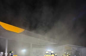 Feuerwehr Hattingen: FW-EN: Brand im Tankstellengeb&auml;ude in Hattingen-Welper - Feuerwehr verhindert Ausbreitung
