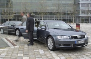 Audi AG: Audi Fahrservice: NATO-Tagung in Prag und EU-Gipfel im Zeichen der vier Ringe