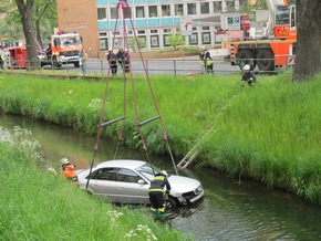 FW-D: Auto in der Düssel