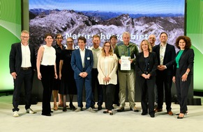 Naturschutzgebiet Allgäuer Hochalpen mit Bad Hindelang und Oberstdorf werden in Berlin bei der Vergabe des „Fahrtziel Natur-Award“ ausgezeichnet