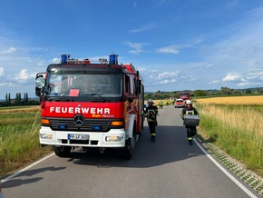 KFV Bodenseekreis: Verkehrsunfall bei Grasbeuren: Zwei Verletzte bei Frontalkollision