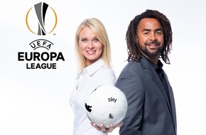 Sky Deutschland: Sky Experte Patrick Owomoyela moderiert mit Britta Hofmann die UEFA Europa League / Erste Sendung am Donnerstag, 17. September auf Sky Sport HD 1