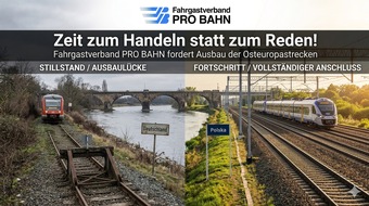 Fahrgastverband PRO BAHN e. V.: Fahrgastverband PRO BAHN fordert bei Osteuropastrecken konkrete Taten statt vollmundiger Worte