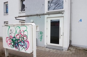 Polizeipräsidium Ludwigsburg: POL-LB: Ludwigsburg: Graffiti-Sprayer in Eglosheim unterwegs