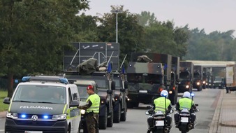 Operatives Führungskommando der Bundeswehr: Bundeswehrkonvoi auf Straßen in Schleswig-Holstein, Mecklenburg-Vorpommern, Brandenburg und Sachsen erwartet