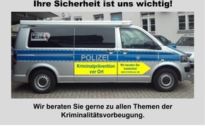 Kreispolizeibehörde Oberbergischer Kreis: POL-GM: 280720-601: Mobile Beratungsstelle der Polizei - am 4. August in Gummersbach-Hülsenbusch