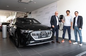 Audi / AMAG Import AG: On fährt Audi e-tron: Auslieferung an Kunden erster Stunde