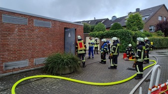 Feuerwehr Schermbeck: FW-Schermbeck: Rauchentwicklung Trafostation