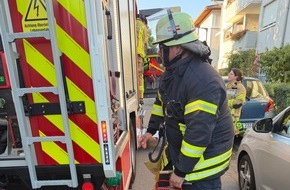 Feuerwehr Weinheim: FW Weinheim: Kleiner Brand, starke Rauchentwicklung