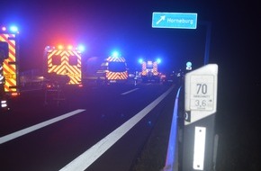 Polizeiinspektion Stade: POL-STD: Fünf Autoinsassen bei Unfall auf der Autobahn 26 verletzt