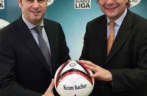 Krombacher Brauerei GmbH & Co.: Krombacher - offizieller Partner der Bundesliga / Krombacher baut Engagement im Fußball aus / DFL und Krombacher gehen langfristige Partnerschaft ein