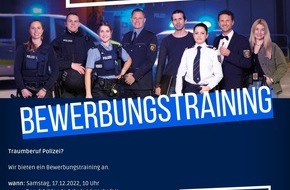 Polizeipräsidium Rheinpfalz: POL-PPRP: Training für Polizeibewerbung