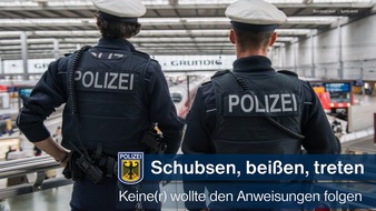 Bundespolizeidirektion München: Bundespolizeidirektion München: Gewalt gegen Polizei und Sicherheitsdienst -
Fahrschein und Hausrecht ursächlich