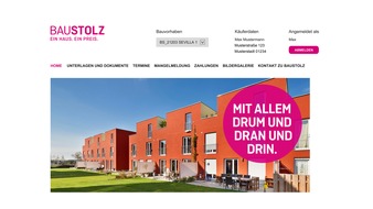 Strenger: Baustolz stellt innovatives Kundenportal vor / Bauträgerunternehmen ermöglicht Zugriff auf umfangreiche Informationen / Neuer webbasierter Ansatz in der Kundenbetreuung (FOTO)