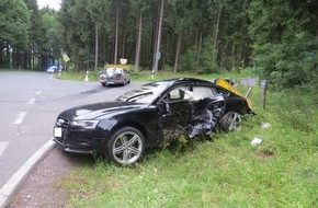 Polizeipräsidium Trier: POL-PPTR: Verkehrsunfall mit vier Schwerverletzten