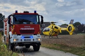 Feuerwehr Dorsten: FW-Dorsten: +++ schwerer Verkehrsunfall am gestrigen Nachmittag +++