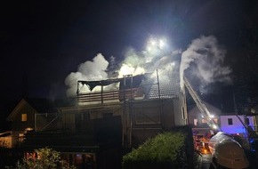 Freiwillige Feuerwehr Bad Honnef: FW Bad Honnef: Eine Person bei Gebäudebrand gerettet