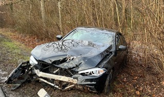 Polizeidirektion Landau: POL-PDLD: B10/Landau - Frontal mit Baum kollidiert