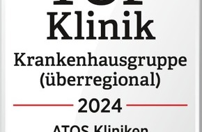 ATOS Gruppe GmbH & Co. KG: Die ATOS Klinik Gruppe erhält das "WirtschaftsWoche Qualitätssiegel" im Bereich "Krankenhausgruppe überregional"